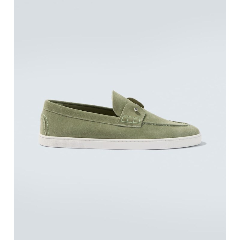 Christian Louboutin Chambeliboat suede slip-on shoes