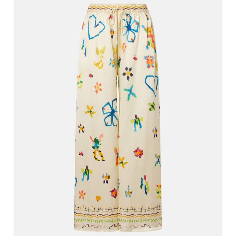 Alemais AlÃmais Sidi floral silk palazzo pants