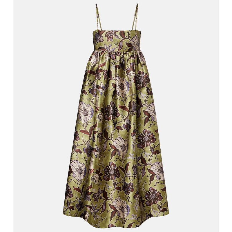 Alemais AlÃmais Citron floral midi dress