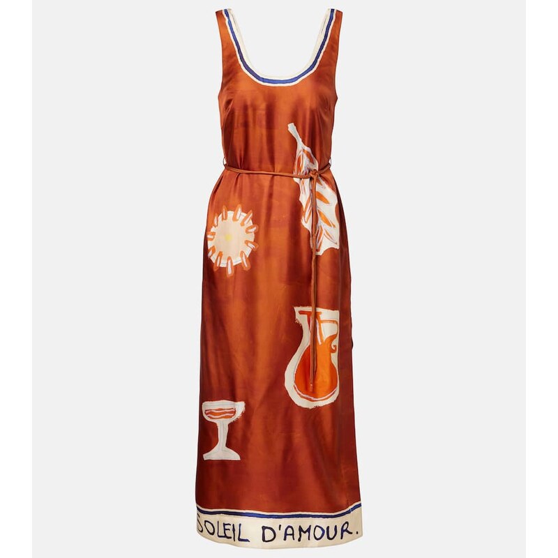 Alemais AlÃmais x LRNCE Soleil DAmour silk midi dress
