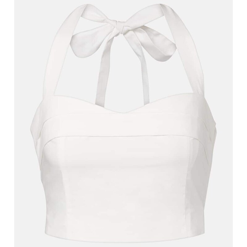 Posse Rue halterneck cotton crop top