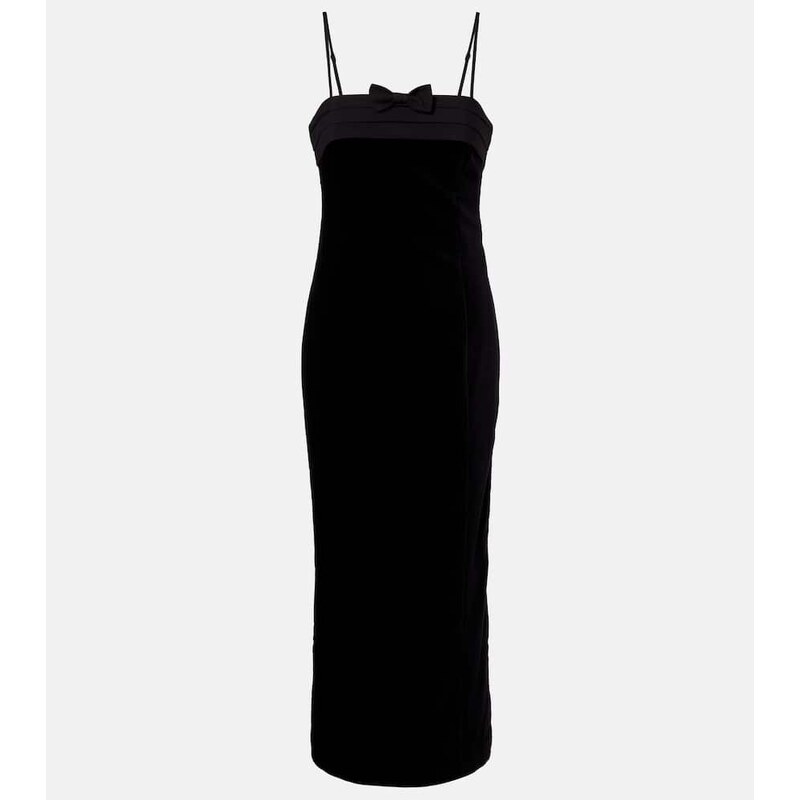 Posse Quincy cotton velvet cocktail dress
