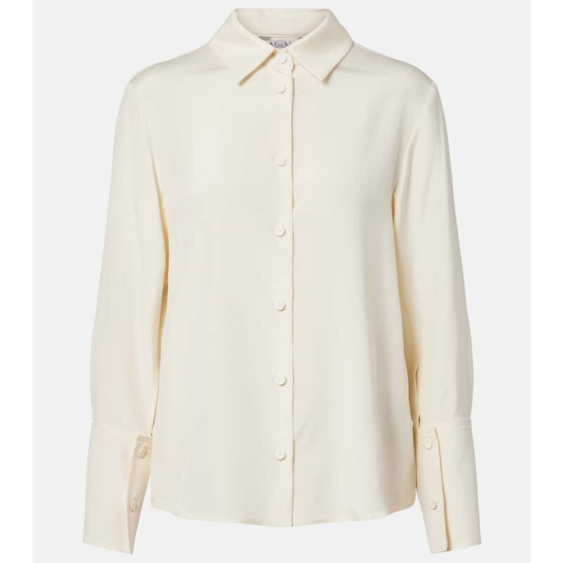Max Mara Voliera silk-blend cady shirt