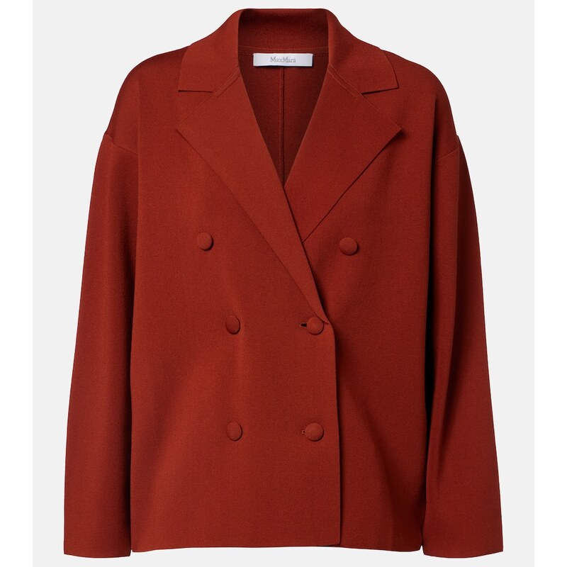Max Mara Calte double-breasted crÃªpe blazer