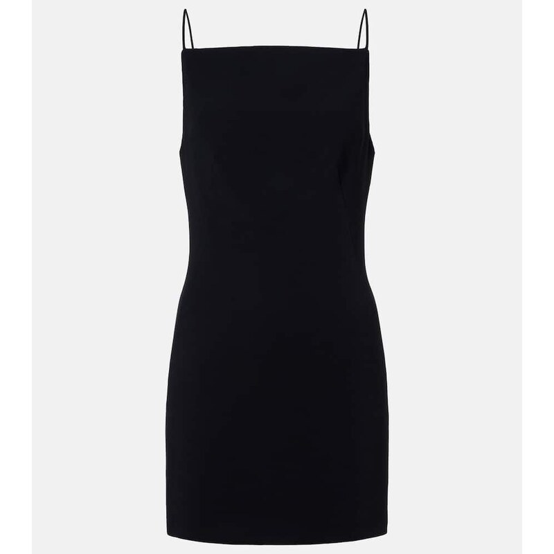 Šaty Givenchy Belted cady minidress v černé barvě