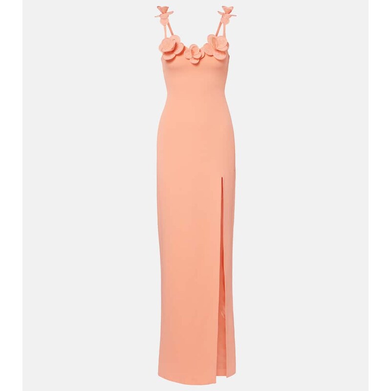 David Koma Floral-appliquÃ gown
