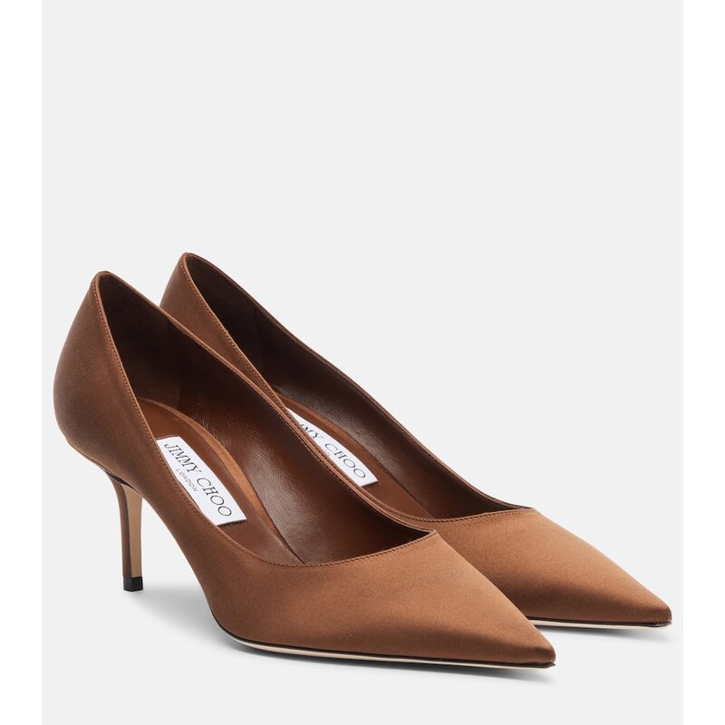Jimmy Choo Love satin pumps