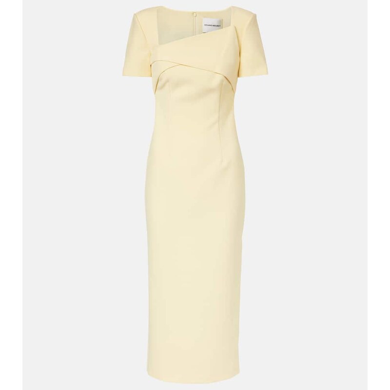 Roland Mouret Draped crÃªpe cocktail dress