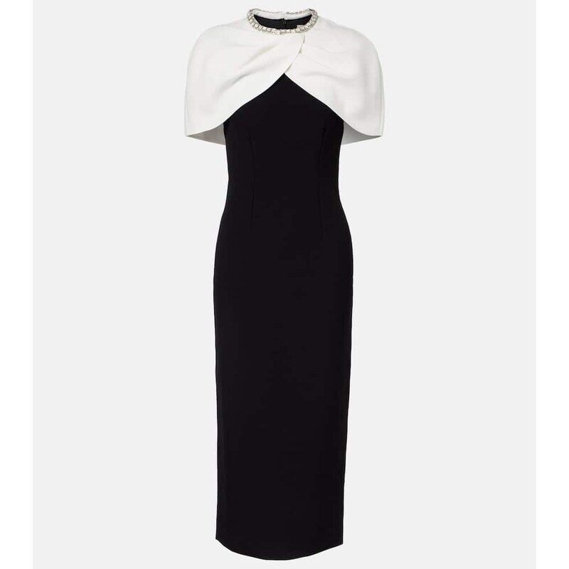 Roland Mouret Crystal-embellished crÃªpe cocktail dress