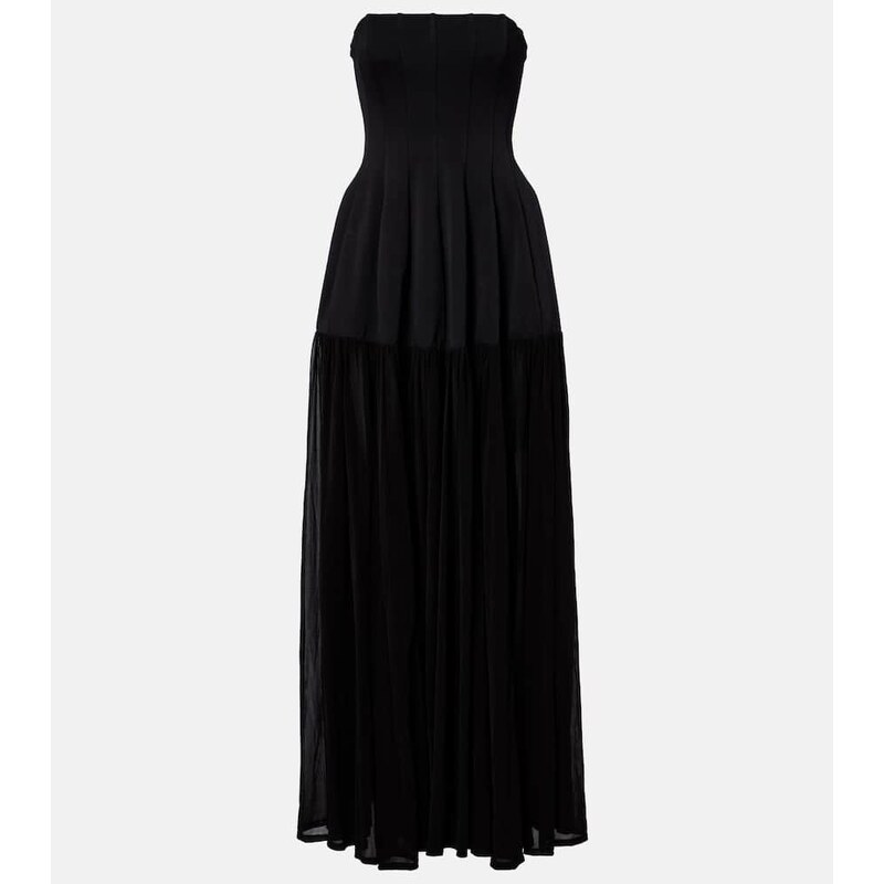 Simkhai Strapless tulle maxi dress