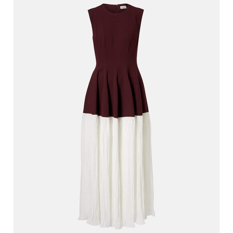 Simkhai Raleigh crÃªpe and satin midi dress