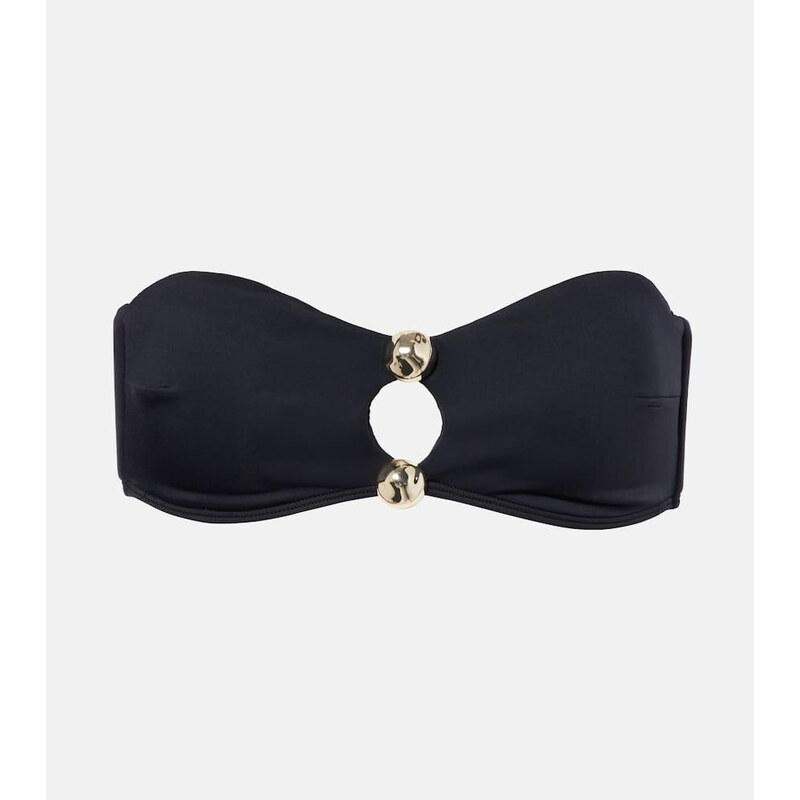 Simkhai Embellished cutout bikini top