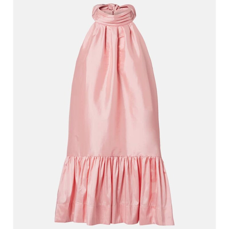 Simkhai Hope bow-detail taffeta minidress