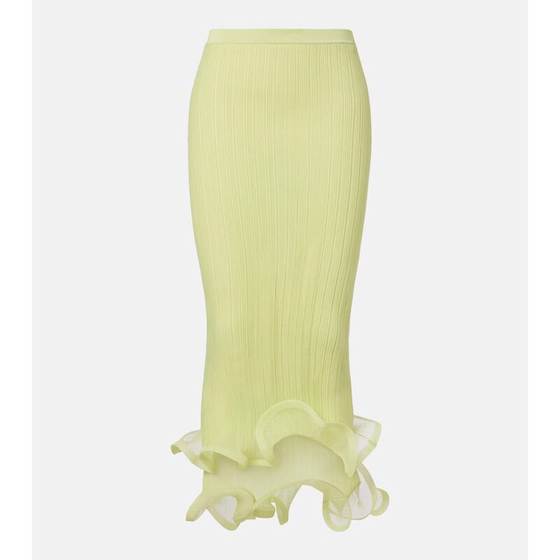 Simkhai Ruffled midi skirt