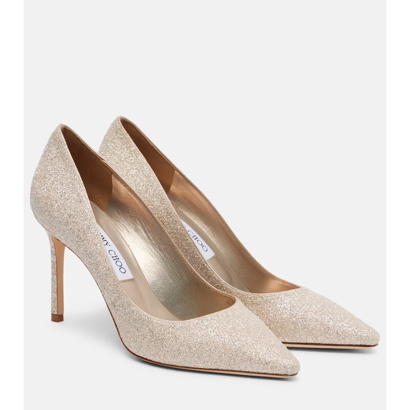 Jimmy Choo Romy 85 glitter pumps