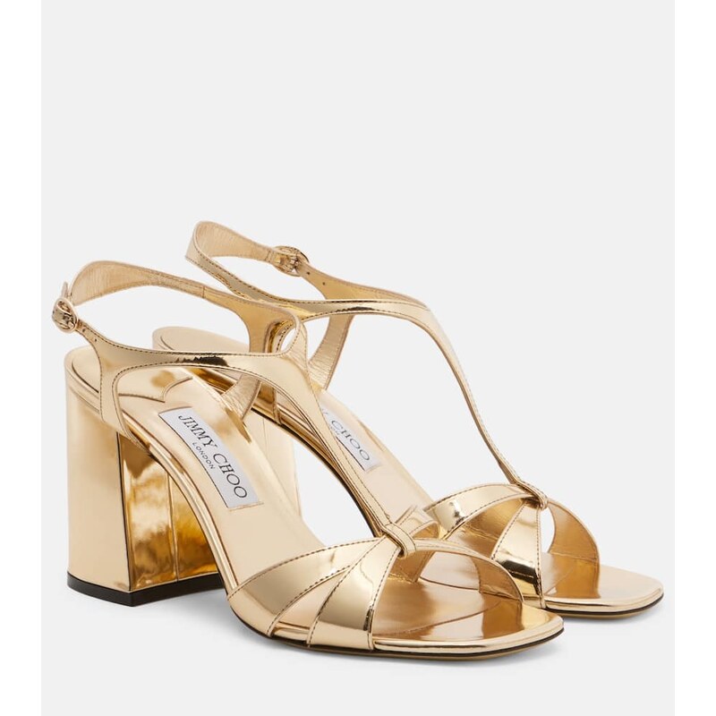 Jimmy Choo Kesia metallic leather sandals