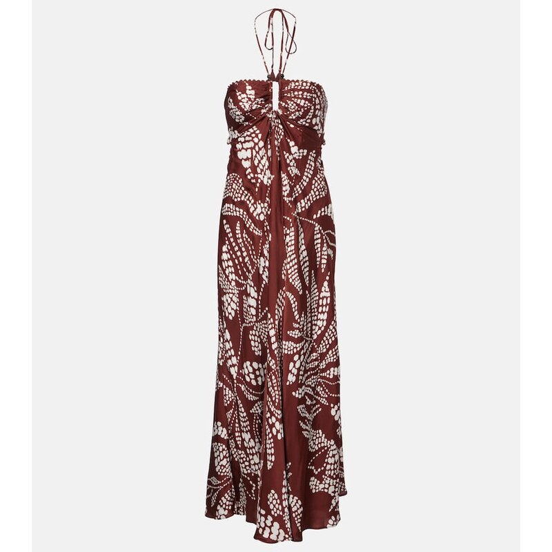 Poupette St Barth Carla printed maxi dress