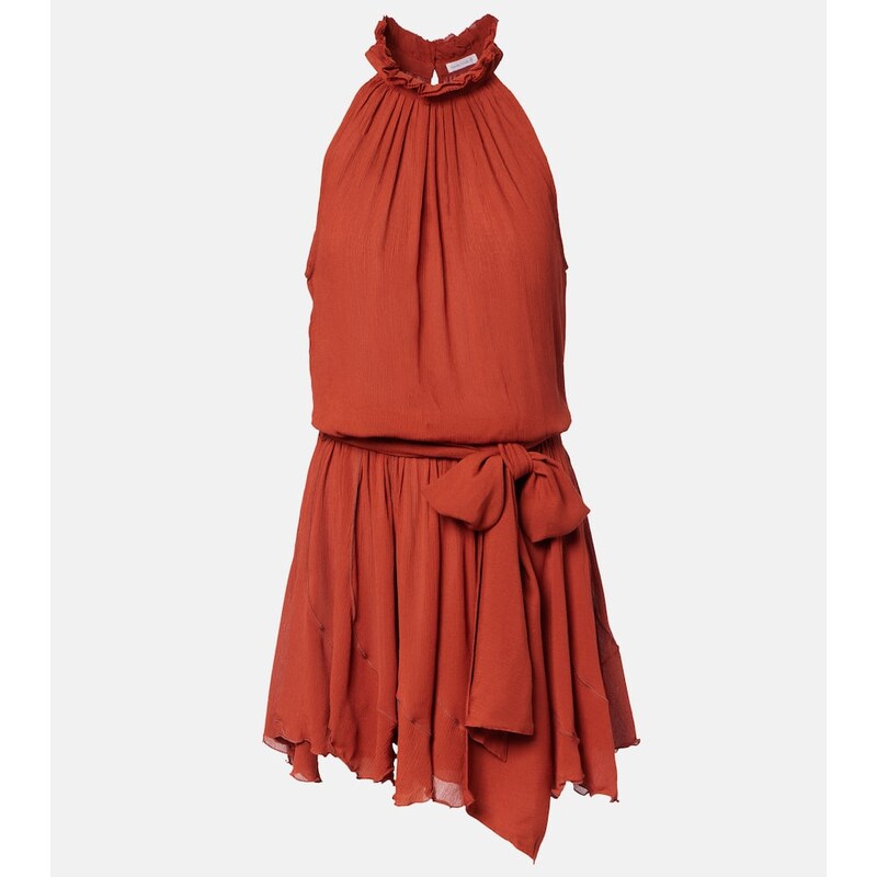 Poupette St Barth Bianca gathered minidress