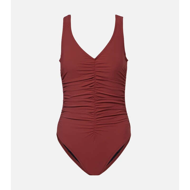 Karla Colletto Basics ruched swimsuit