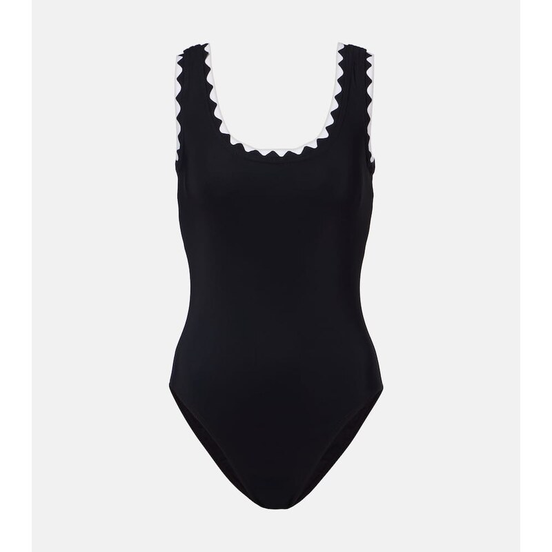 Karla Colletto Lia scalloped swimsuit