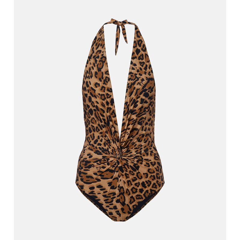 Karla Colletto Ava leopard-print swimsuit