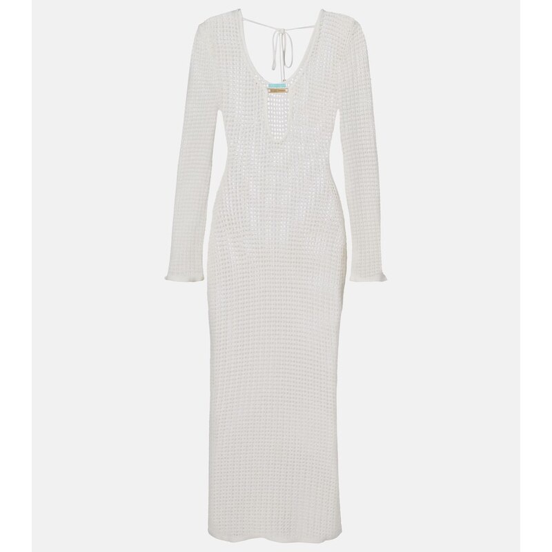Melissa Odabash Casey open-knit midi dress