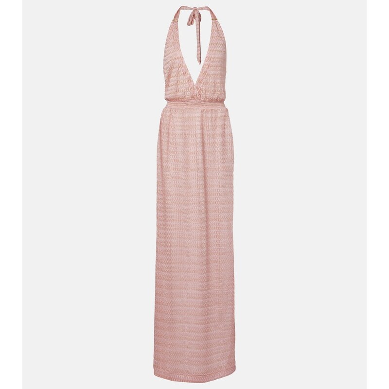 Melissa Odabash Mariah lamÃ maxi dress