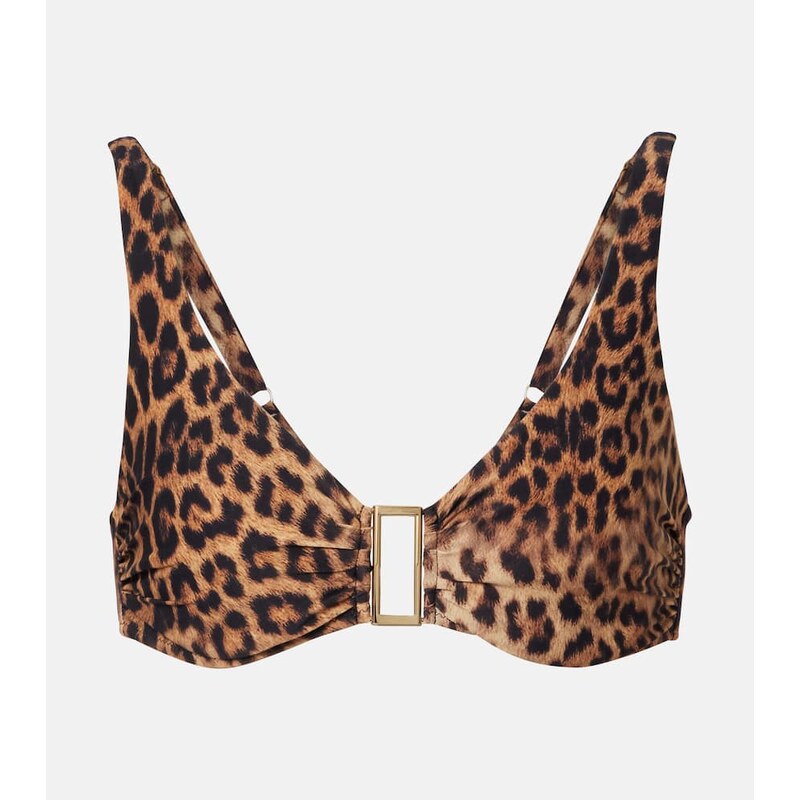 Melissa Odabash Bel Air leopard-print bikini top