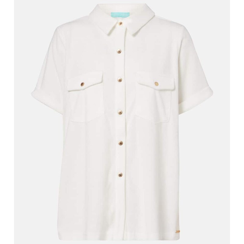Melissa Odabash Tori cotton-blend shirt