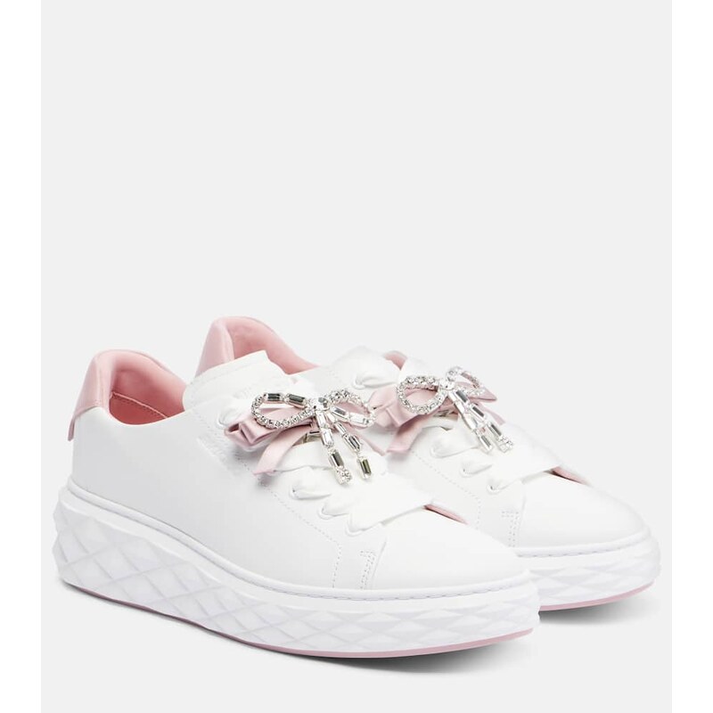 Jimmy Choo Diamond Light Maxi leather sneakers