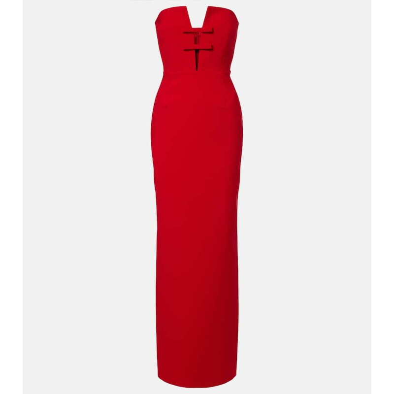 The New Arrivals Ilkyaz Ozel Noa bow-detail strapless gown