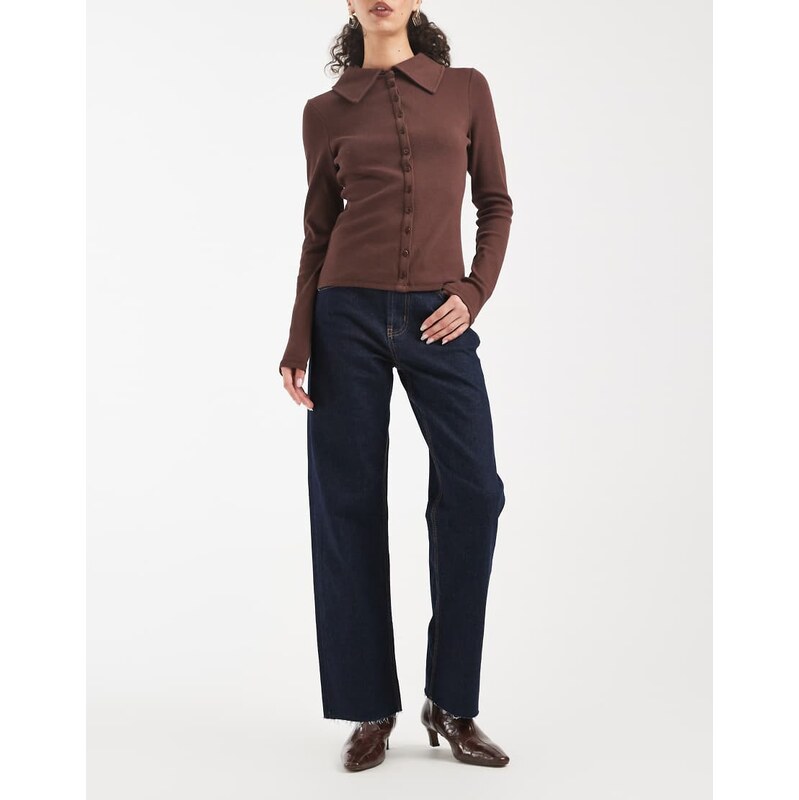 ASOS DESIGN ankle grazer comfort stretch straight leg jeans in