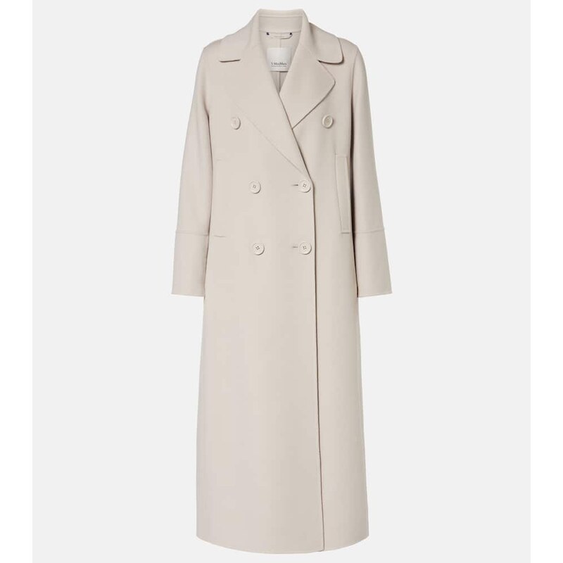 S Max Mara Custodi double-breasted virgin wool coat