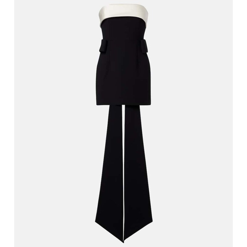 The New Arrivals Ilkyaz Ozel Lalani draped strapless minidress