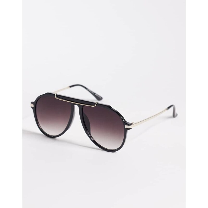 ALDO scaarlet aviator sunglasses in gold and black 113331748