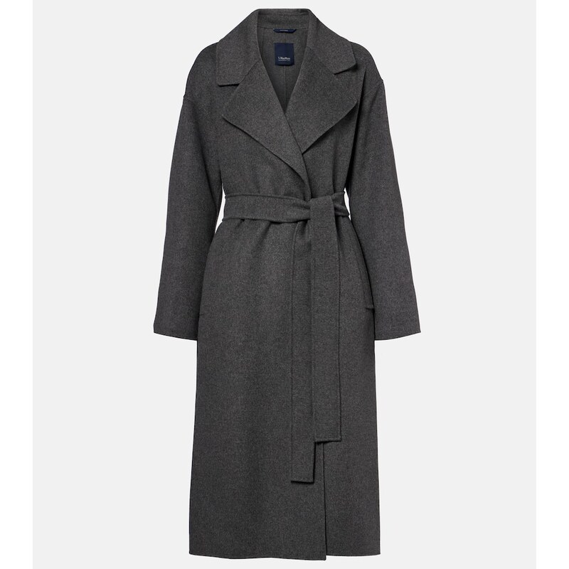 S Max Mara Hobby virgin wool wrap coat