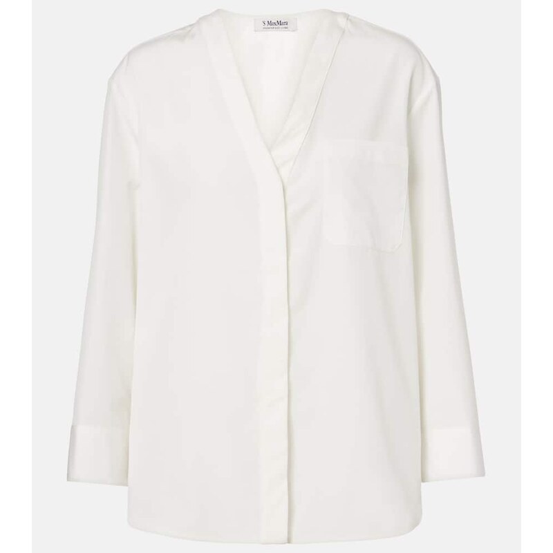 S Max Mara Chicca cotton poplin shirt