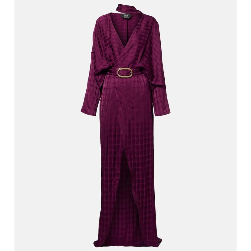 Taller Marmo Dunaway belted crÃªpe cady wrap dress