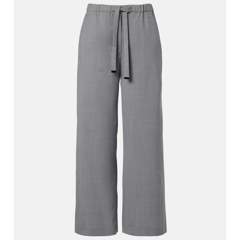 S Max Mara Baia wool-blend wide-leg pants