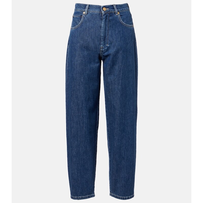S Max Mara Masia high-rise barrel-leg jeans