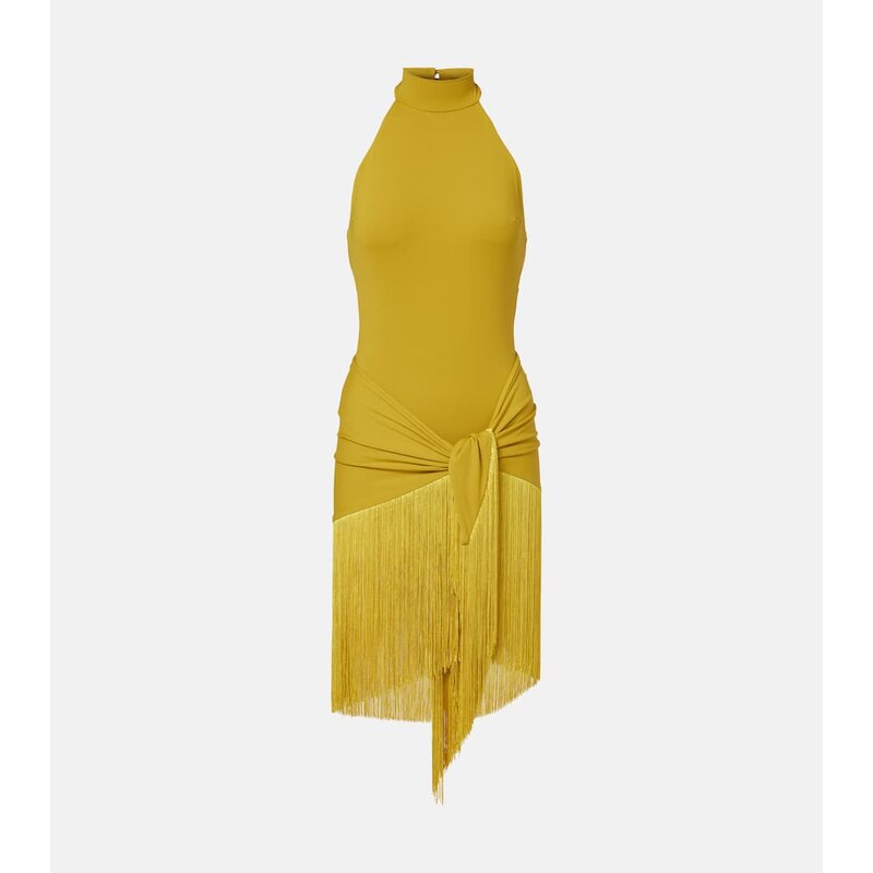 Taller Marmo Artemis fringed beach cover-up and swimsuit
