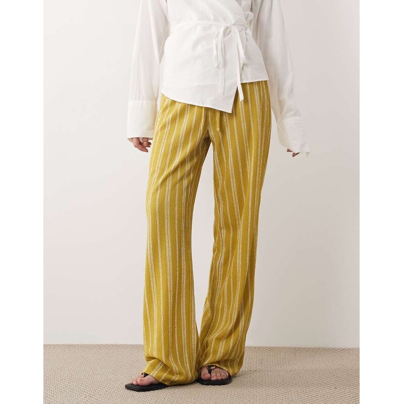 Wednesdays Girl Wednesdays Girl jersey tie waist wide leg