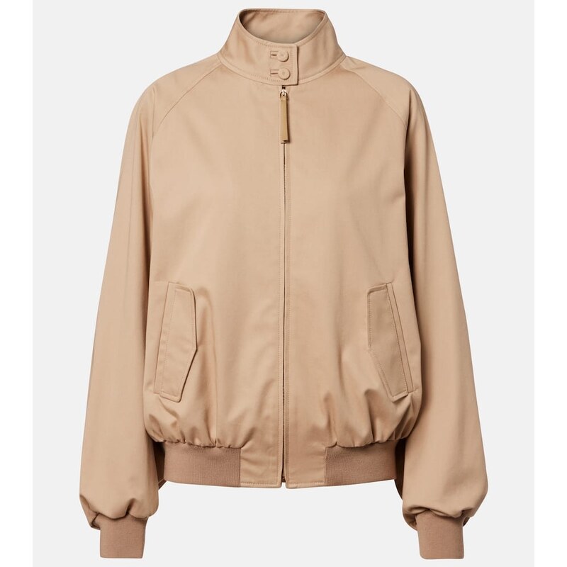 Gabriela Hearst Wynne cotton bomber jacket