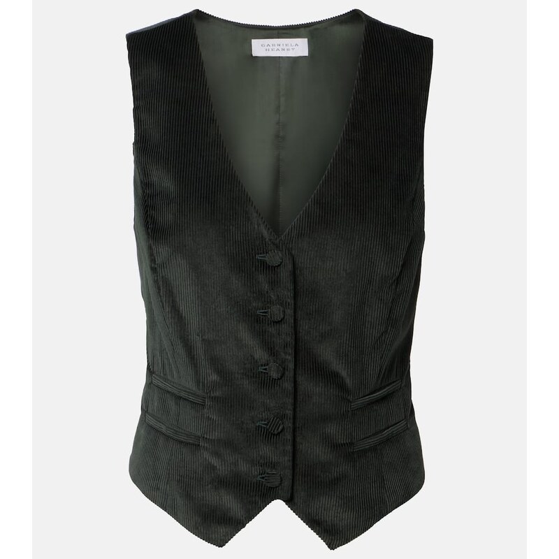 Gabriela Hearst Coleridge cotton corduroy vest