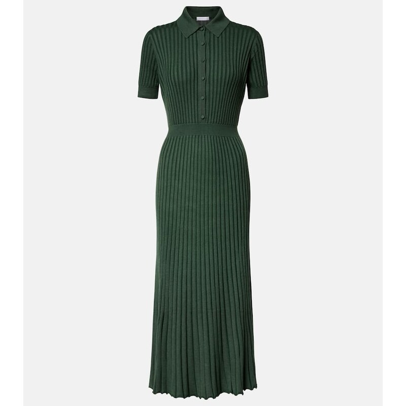 Gabriela Hearst Amor cashmere and silk midi dress