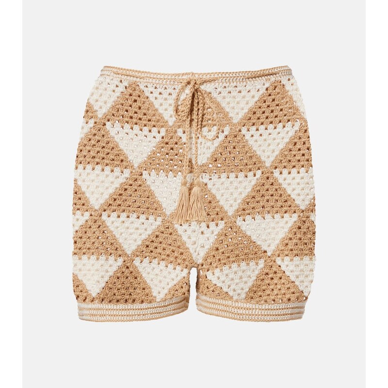 Anna Kosturova Maija crochet cotton shorts