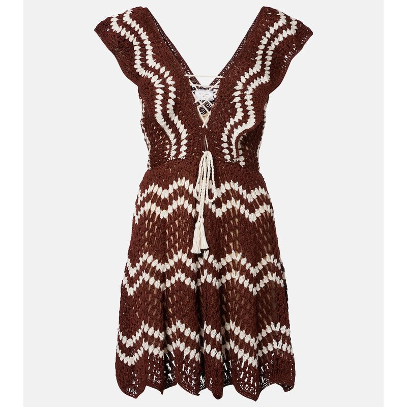 Anna Kosturova Melissa crochet cotton minidress