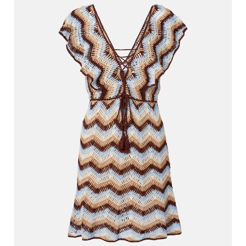 Anna Kosturova Melissa crochet cotton minidress
