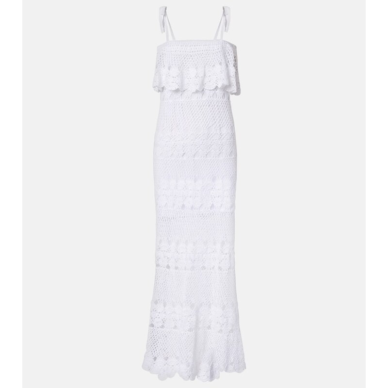 Anna Kosturova Marianne crochet cotton maxi dress