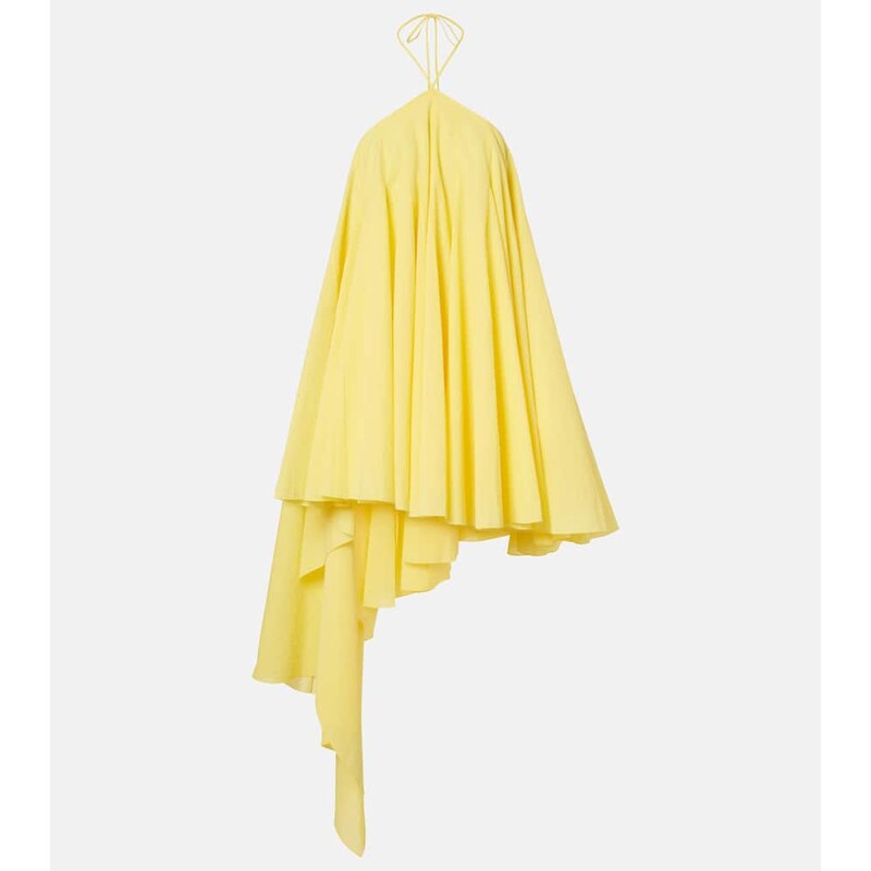 Jacquemus Triangle asymmetric cotton-blend minidress